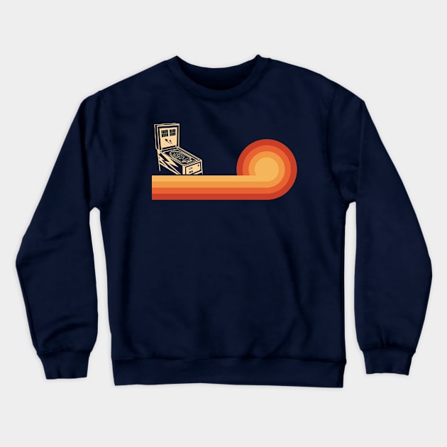 Classic Retro Pinball Shirt For Men Vintage Arcade Gifts Crewneck Sweatshirt by 14thFloorApparel